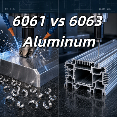 6061 در مقابل 6063 آلومینیوم: ماشینکاری CNC و راهنمای هزینه